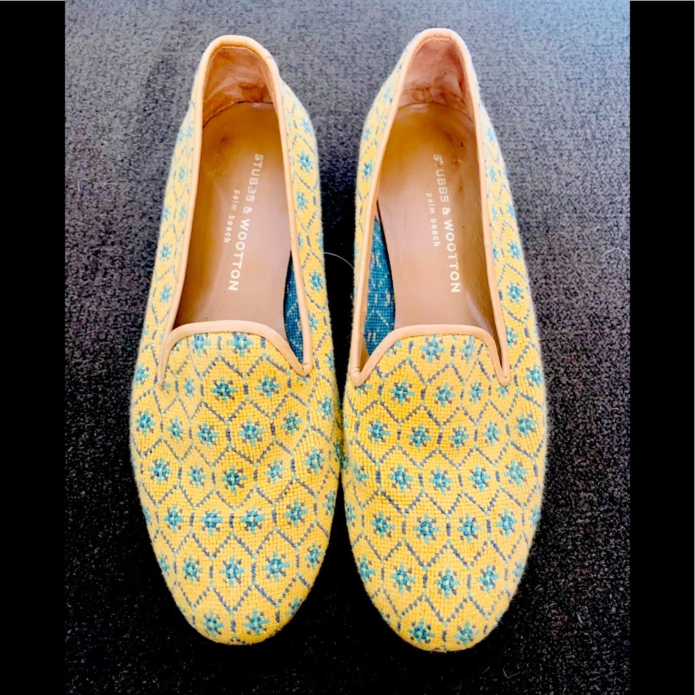 Stubbs & wootton yellow loafers